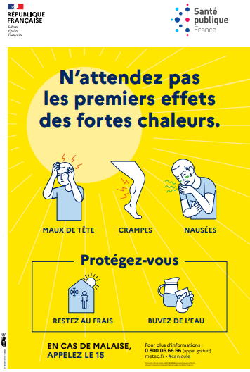 Canicule, Protégez-vous (Affiche tout public | Français)